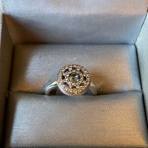Brighton’s Illumina Petite Silver and Blue Crystal Gemstone Ring size 7